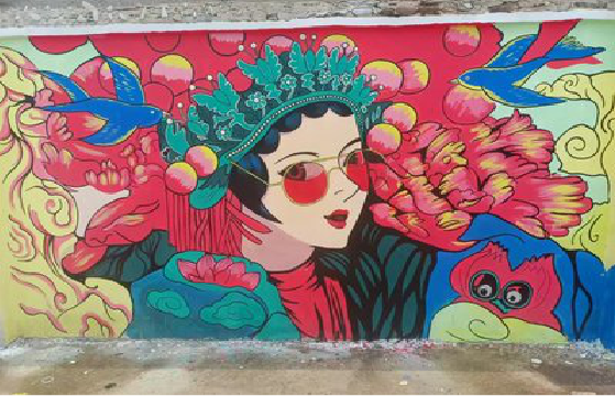 昭觉墙体彩绘-网红墙