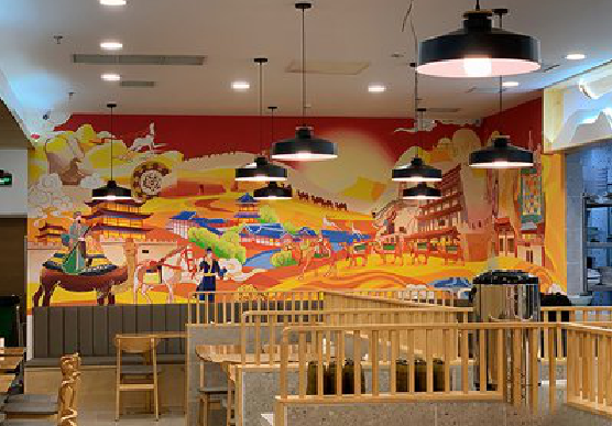 昭觉商业空间彩绘介绍。