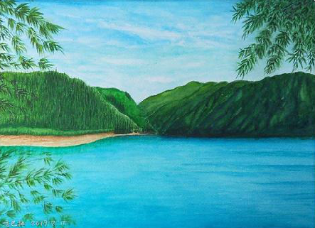 昭觉在墙绘中，如何绘画绿水青山？